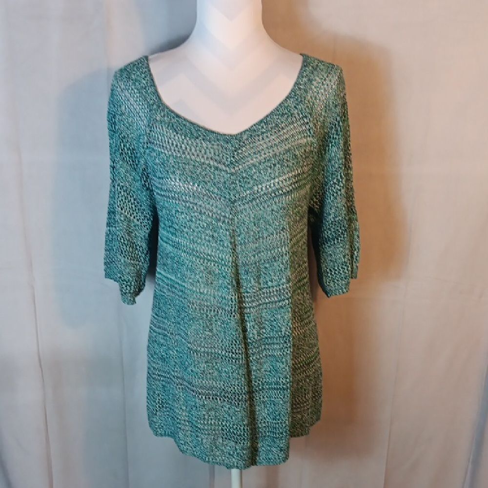 United States Sweaters Teal Knit Blouse